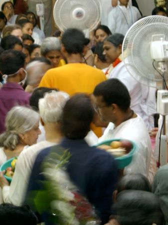 Amma giving Darshan