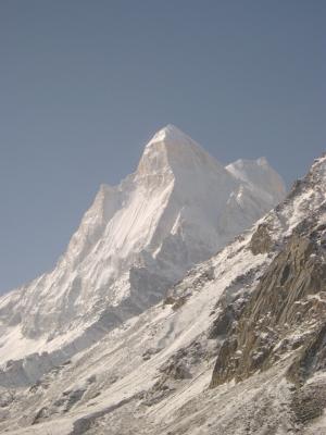 Tapovan peak, as seen from Gomukh