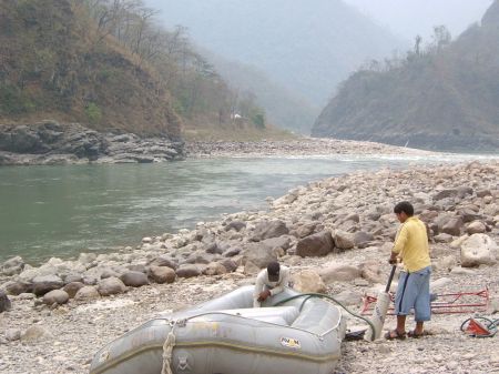 The dinghy is prepared, the river waits.